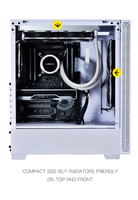 LANCOOL 205/ 205M/ 205 Mesh - Tempered Glass Mid-Tower Chassis
