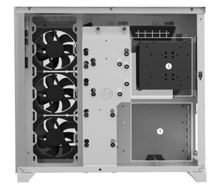  Lian Li PC-O11DW 011 DYNAMIC tempered glass on the front  Chassis body SECC ATX Mid Tower Gaming Computer Case White, 1 unit :  Electronics