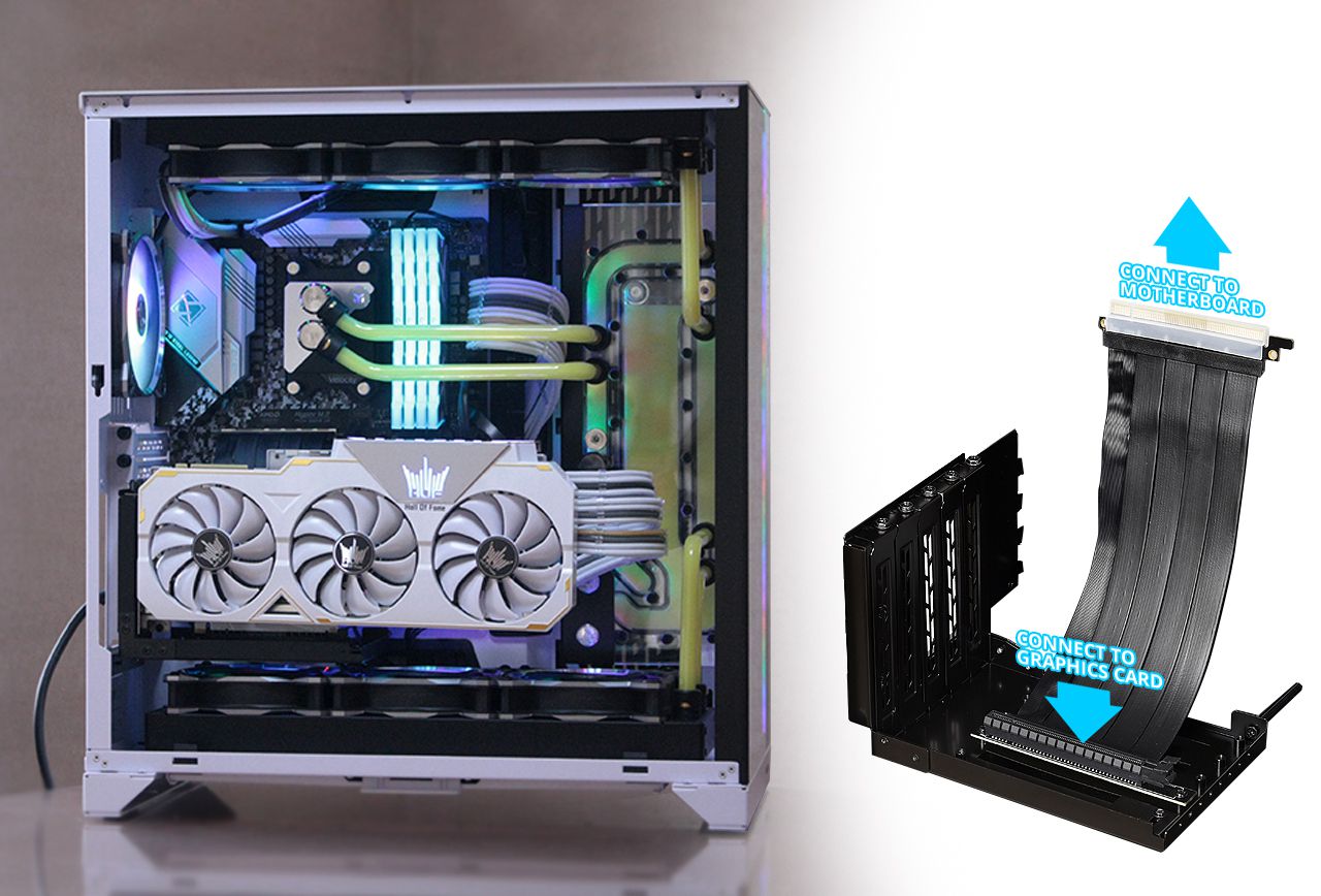 O11DXL-1 VERTICAL GPU BRACKET KIT PCI-e 3.0 - LIAN a Leading Provider PC Cases | Computer Cases