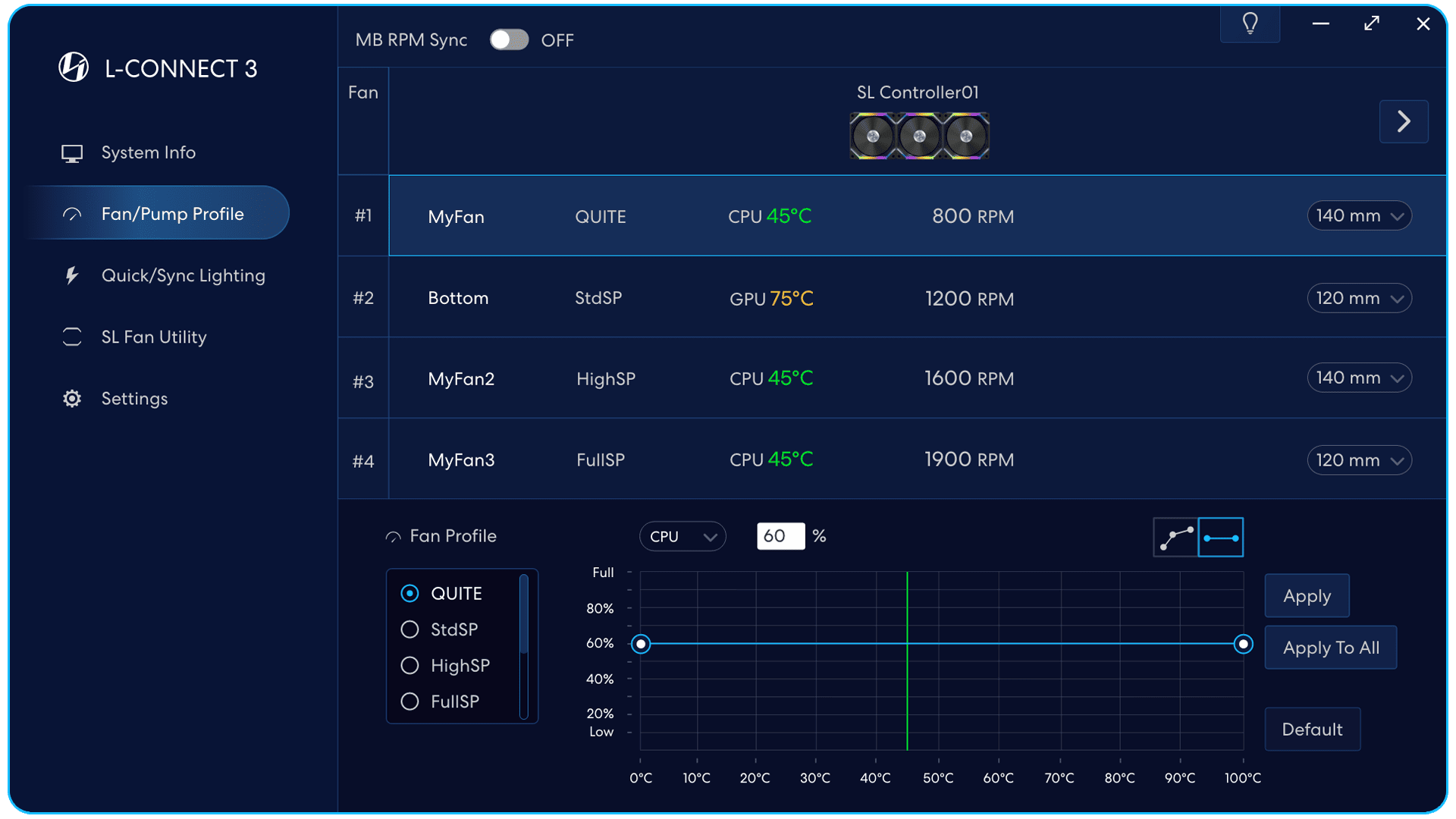 Fan-Pump Profile-SL-Fixed