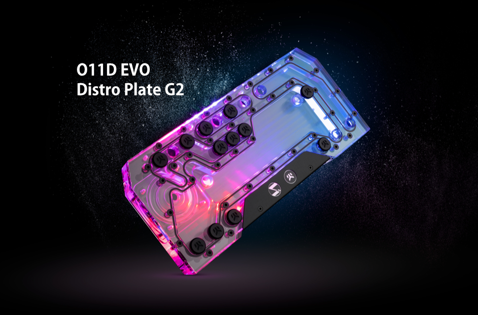 Lian Li O11 Dynamic EVO XL x Stealkey Crosscool² Distribution Plate
