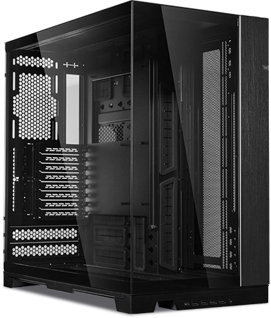 NZXT H9 FLOW Dual-Chamber Mid-Tower Airflow Case Three-sided 360°  water-cooled sea view room tempered glass side panel PC gamer - AliExpress