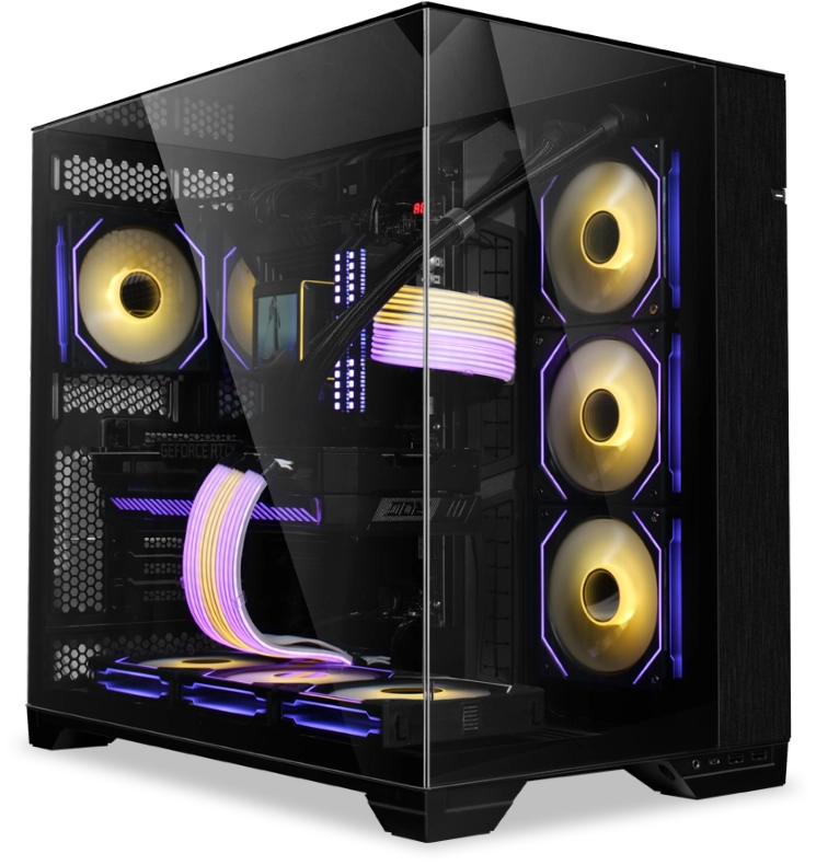 Buy LIAN LI O11 Vision ATX Mid Tower Cabinet (Black) - Computech Store